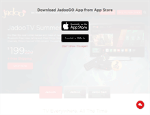 Tablet Screenshot of jadootv.com